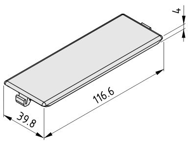  Automatic Angle Bracket Cap 8 80x80, grey similar to RAL 7042 - 0.0.669.88