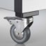 Castor D80 swivel with double-brake, ESD, stainless - 1.0.001.98