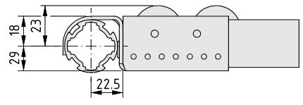 Roller Conveyor 6 Al Fastening Bracket U D30 - 0.0.667.56