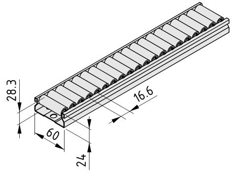 Roller Conveyor St 60x24 D15 - 0.0.673.74