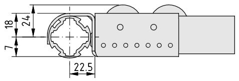 Roller Conveyor 60 Fastening Bracket D30 - 0.0.674.02