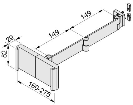 Tablet Arm 8, 5 Joints - 0.0.689.72